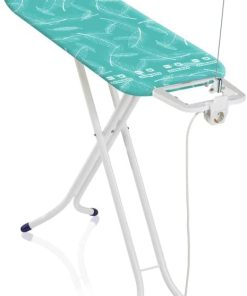 Leifheit Bügelbrett Air Board M Compact Plus für Dampfbügeleisen, ultraleichter Bügeltisch, Dampfbügeltisch