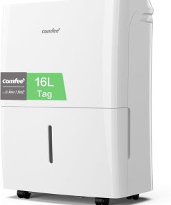 Comfee Luftentfeuchter 16L/24h,Raumgröße ca.80m³(32m²),APP-fähig,Smart modu,Timer 24H,Wassertank 3L,Gegen Feuchtigkeit, MDDF-16DEN7-WF