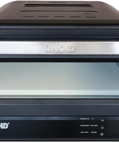 Unold 68815 PIZZAOFEN Don Luigi Sonderedition, Elektrisch 450°C, inkl. Zubehör, hitzeisoliert, gleichmäßige hitzeverteilung, Energiesparend, 2 min Backzeit, Automatikprogramme, Profi Pizza, 1.700 Watt