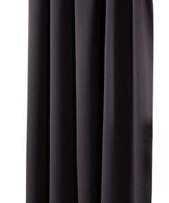 WOLTU Thermovorhang, Verdunklungsvorhang für Wohnzimmer Schlafzimmer, Blickdicht, mit Kräuselband für Schiene, 250g/m² Schwere Wärmeisolierende, 135 x 245 cm, Anthrazit