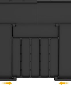 ROELLY Besteckkasten für Schubladen, Besteckeinsatz Mit 9 Fächern, 37 X 33 cm Großer Silikon-Besteckeinsatz für Schubladen, Zur Aufbewahrung Von Küchenbesteck, Schubladenaufbewahrung, Schwarz