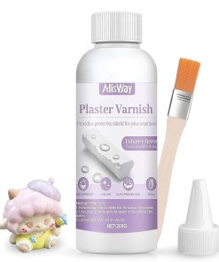 AllisWay Gips Versiegelung 200G, Versiegelung für Gießpulver, Keramik Versiegelung für Ton, Terrakotta & Beton, Trocknet Klar und Glänzend Auf und Eignet Sich Zum Aus Gips oder Gipsmischungen