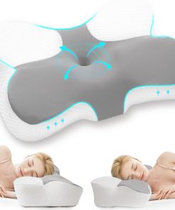 Z-hom Nackenkissen Kopfkissen, Memory Foam Kissen ergonomisches Nackenkissen Kopfkissen, Pillow Kissen für Seiten, Rücken & Bauchschläfer, Ergonomisches Seitenschläferkissen