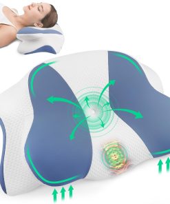 UrbanHomes Orthopädisches Kissen Kopfkissen, Antischnarchkissen Nackenstützkissen Ergonomisches Memory Foam Kissen für Seitenschläfer, Rückenschläfer&Bauchschläfer nackenkissen für Männer