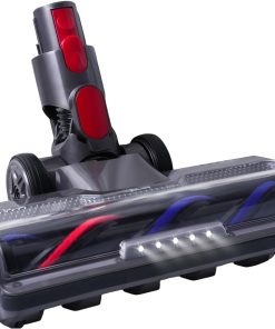 ZEYXINH Bürste Ersatzteil Kompatibel mit Dyson V7, V8, V10, V11, V15 Staubsauger: Bodenbürste mit Direktantrieb und 5 LED-Zubehör für Turbobürste mit für Kurzflorige Hartboden und Teppiche
