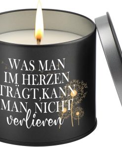 PRSTENLY Trauergeschenk, 9OZ Trauerkerze Kondolenz mit Spruch, Trost Geschenke für Verstorbene Lieblingsmensch, Gedenkkerze für Verstorbene, Friedhofskerzen Grabkerzen