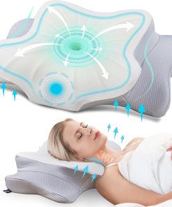 DONAMA Memory Foam Kissen ergonomisches Nackenkissen Kopfkissen Seitenschläferkissen für Seiten, Rücken & Bauchschläfer
