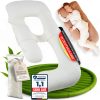 Ellphie Seitenschläferkissen XL, Schwangerschaftskissen, Stillkissen, Memory Foam Füllung, Wechselbezug 100% Baumwolle, Kuschelkissen, Lagerungskissen, Viskosebezug, Pregnancy Pillow, braun