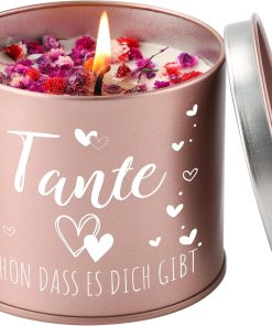 PRSTENLY Tante Geschenk, Duftkerze Beste Tante Geburtstagsgeschenk, Geschenk für Tante zum Geburtstag Weihnachtsgeschenke Muttertagsgeschenk
