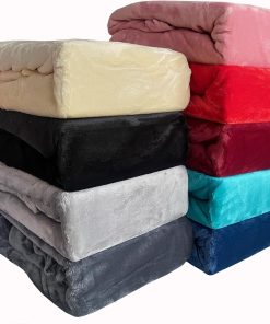 Winter Spannbettlaken Bettlaken Teddy Plüsch Warm Weich Nicki Fleece Kuschelig Flauschig Cashmere Touch, Größe:180 x 200 cm - 200x200 cm, Farbe:Anthrazit
