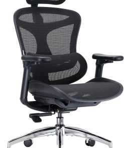 SIHOO Doro C300 Ergonomischer Bürostuhl mit ultraweichen 3D-Armlehnen, dynamischer Lordosenstütze für den Homeoffice-Stuhl, Verstellbarer Rückenlehne (Schwarz)