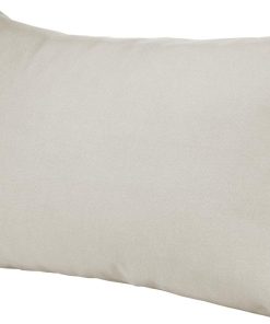 sleepling Rückenkissen Keilkissen für Bett und Sofa, Lendenkissen, dreieckiges Lesekissen, Strandkissen, Kissen mit abnehmbarem waschbarem Bezug, Seitenfach, 70 cm breit, beige