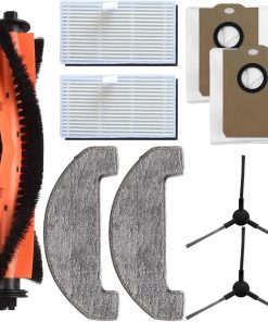 Ersatzteil-Set für Monsga MS1 MAX Roboter-Staubsauger, 9/24-teilig, einschließlich Hauptbürste, Wischtuch, Filter und Staubbeutel für hervorragende Reinigung (A)