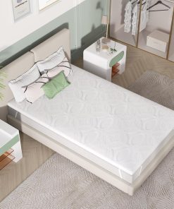 Novilla Matratzen Topper 90x200 5cm Höhe Gel Topper Memory Foam MatratzenTopper für Boxspringbett Wohnwagen Schlafsofa Matratzenauflage Bezug Waschbar Oeko-TEx