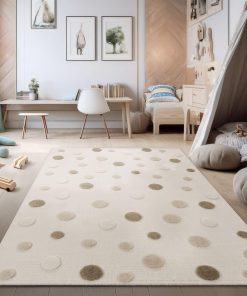 TT Home Kinderzimmer Teppich Modernes 3D-Design Weich Naturtöne Minimalistischer Pflegeleicht Loop Robust, Größe:120x160 cm