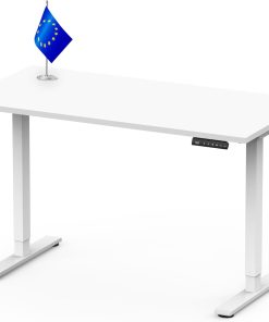 FLEXISPOT Höhenverstellbarer Schreibtisch Made IN EU Einteilige Tischplatte160x80 cm-mit 2 starken Motoren-Stabiler Schreibtisch Höhenverstellbar Elektrisch-Standing Desk mit Memory-Funktion(weiß)