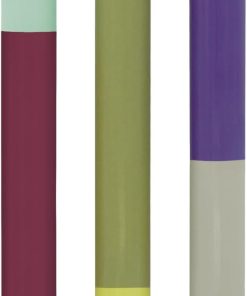 REMEMBER Taper Candles Set of 3 "Oslo" 26 cm High Made of Vegan Stearin Wax