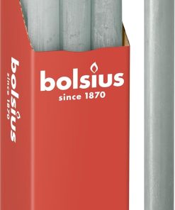 Bolsius - Rustik Stabkerzen - Jadegrün - 9 Stück - 27 x 2.3 cm - Länge Brenndauer 13 Stunden - Unparfümierte - Enthält Natürliches Pflanzenwachs - Ohne Palmöl