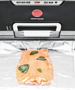 ROMMELSBACHER Vakuumierer VAC 485 - Absaugleistung 15 Liter/Min., Einhand-Bedienung, für Langzeitbetrieb geeignet, Doppel-Versiegelungsnaht, 2 Versiegelungszeiten, für Folien bis 30 cm Breite